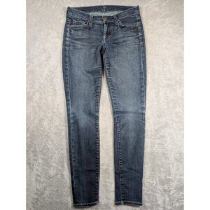 7 For All Mankind Jeans Womens Size 26 Denim Skinny Fit Streetwear Casual